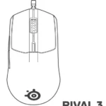 SteelSeries RIVAL 3 Mouse Manual Thumb