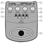 behringer Guitar Driver Direct Recording Preamp V-TONE DI GDI21 Manual Thumb